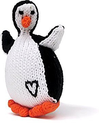 

Estella Hand Knit Organic Penguin Rattle Baby Toy Rattle(Multicolor)