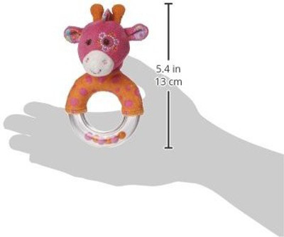 

Mary Meyer Jasmine 5" Ring Rattle, Giraffe Rattle(Multicolor)
