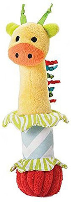 

Mud Pie Safari Stick Rattle - Giraffe Rattle(Multicolor)