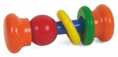 

Manhattan Toy Wood Rattle, Ringble Rattle(Multicolor)