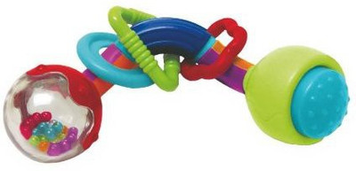 

Manhattan Toy Twisty Time Rattle Teether And Clutching Toy Rattle(Multicolor)