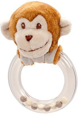 

Douglas Cuddle Toy Monkey Ring Rattle By Douglas Rattle(Multicolor)