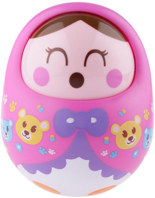 

HALO NATION Wobbling Roly Poly Tumbler Doll With Soft and Sweet Bell Sounds (Yellow) Rattle(Yellow)