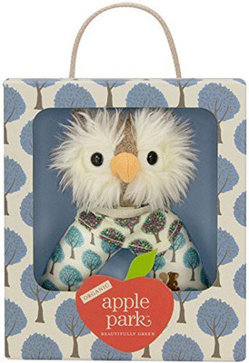 

Apple Park Organic Patterned Rattle - Owl Rattle(Multicolor)
