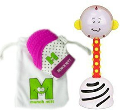 

SmartNoggin Munch Mitt And Noggin Stik Baby Bundle - Purple Rattle(Purple)