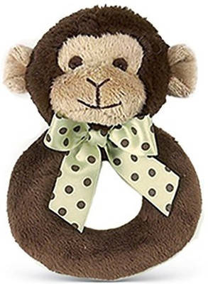 

Bearington Baby Lil Giggles Monkey Ring Rattle Rattle(Multicolor)