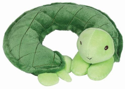 

Bearington Bear Tiggles Turtle Travel Pillow Rattle(Multicolor)