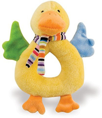 

Rich Frog Happy Ring Rattles Ducky Baby Rattle, Yellow - 6" Rattle(Yellow)