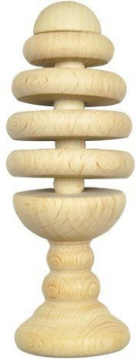 

Green Sprouts Natural Wooden Tree Rattle, Natural Rattle(Multicolor)