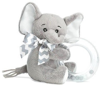

Bearington Lil' Spout Elephant Shaker Rattle 4" By Baby Rattle(Multicolor)