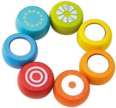 

HABA Rainbow Rattle Clutching Toy (Made In Germany) Rattle(Multicolor)