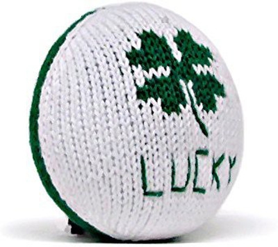 

Estella Hand Knit Organic Lucky Clover Rattle Baby Toy Rattle(Multicolor)