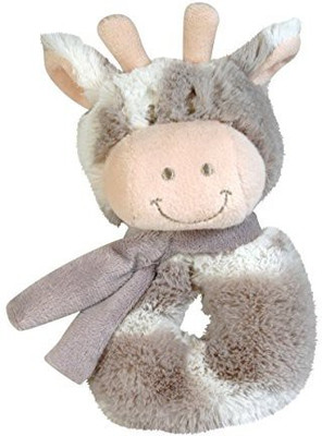

Stephan Baby Gift-Boxed Velvety Plush Ring Rattle, Ginny Giraffe Rattle(Multicolor)