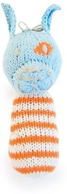 

Finn + Emma | Mini Rattle | Baby Boy | Leo The Dog | 100% Organic & Eco-Friendly | Hand Knit & Fair Trade Rattle(Multicolor)