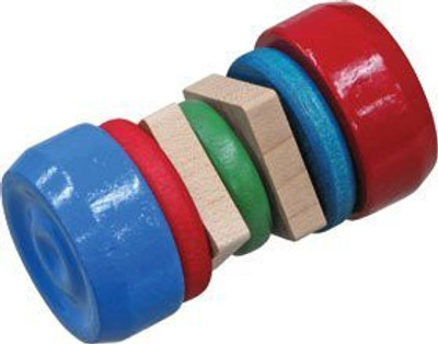 

Maple Landmark Mini Disk Rattle - Made In Usa Rattle(Multicolor)