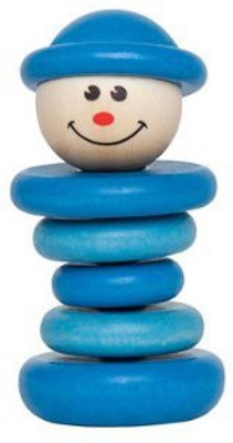 

Hape Happy Baby Preschool Kids Little Friend Wooden Rattle Boy Toy Rattle(Multicolor)