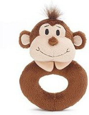 

Burton & Burton Little Freckles Monkey Donut Shaped Plush Rattle Rattle(Multicolor)