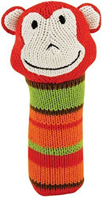 

Rich Frog K'Nits Squeak Easy Monkey Baby Squeaky Toy Rattle(Multicolor)