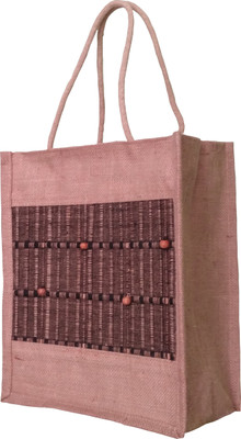 

GREAN BAMBOO ART Lunch Bag(Tan, Black, 13 L)
