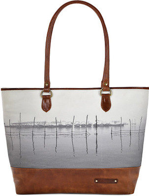 

Kantha Morning Ganges Shoulder Bag(Gray, 15 L)