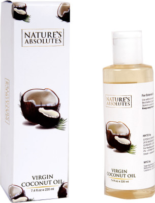 

Nature's Absolutes Virgin Coconut Oil - For Hair , skin & Cuticles(220 ml)
