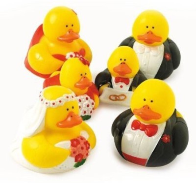 

Fun Express Wedding Party Rubber Duckies (1 Dz) Bath Toy(Multicolor)