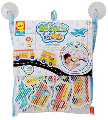 

Alex Toys Rub a Dub Stickers for the Tub Beep Beep Bath Toy(Multicolor)