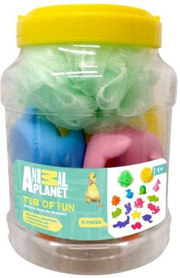 

Animal Planet Tub Of Fun Bath Toy Set, 15 Piece Bath Toy(Multicolor)