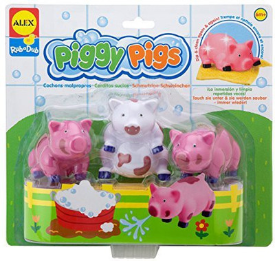 

Alex Toys Rub a Dub Rub a Dub Piggy Pigs in the Tub Bath Toy(Multicolor)