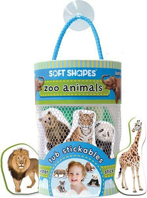 

Innovative Kids Soft Shapes Photography Tub Stickables Zoo Animals Playset Bath Toy(Multicolor)