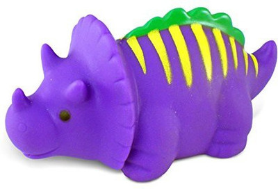

Puzzled Bath Buddy Dinosaur Triceratops Water Squirter Bath Toy(Multicolor)