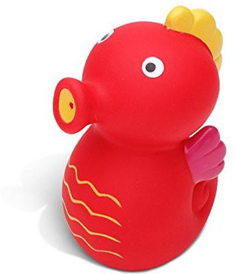 

Puzzled Sea Horse Bath Buddy Squirter Red 3 Inch Bath Toy(Red)