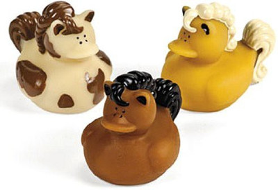 

Fun Express Horse Themed Rubber Duckies Bath Toy(Multicolor)