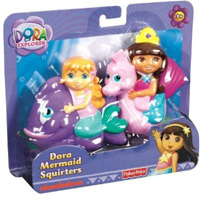 

Dora the Explorer Fisher-Price Mermaid 2-Pack Squirters Bath Toy(Multicolor)