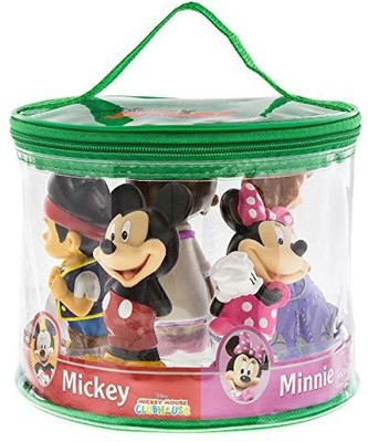 

Disney Parks Exclusive Clubhouse Junior Mickey Jake Sofia Minnie Doc Squeeze Toys Set Of 5 Bath Toy(Multicolor)