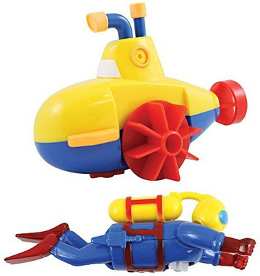 

Warm Fuzzy Toys Sealife Swimmers Scuba Diver And Submarine Wind-Up Bathtub And Pool Toys Set Bath Toy(Multicolor)