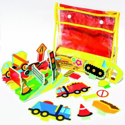 

Meadow Kids Diggers And Dumpers Floating Activity Scene Bath Toy(Multicolor)