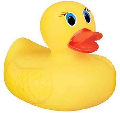 

Munchkinz White Hot Super Safety Bath Ducky - Boy Designs Bath Toy(Multicolor)