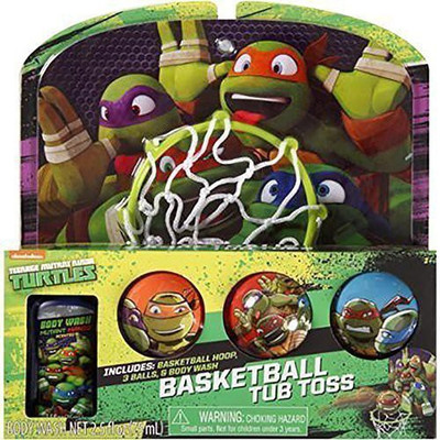 

Teenage Mutant Ninja Turtles Bathtub Basketball "Tub Toss" Gift Set Bath Toy(Multicolor)