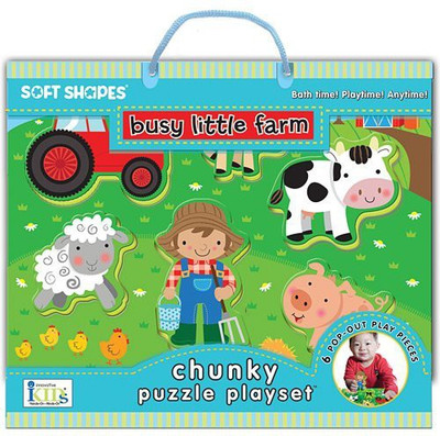 

Innovative Kids Soft Shapes Chunky Puzzle Busy Little Farm Playset Bath Toy(Multicolor)