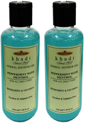 

Khadi Natural Herbs Pappermint with Menthol Shower Gel (Paraben & Sulphate Free)(420 ml, Pack of 2)