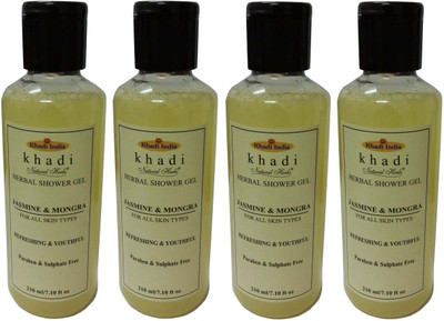 

Khadi Natural Herbs Jasmine & Mogra Shower Gel (Paraben & Sulphate Free)(840 ml, Pack of 4)