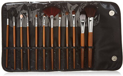 

Glow Makeup Brush Set In Brown Leopard Print Case(Pack of 12)