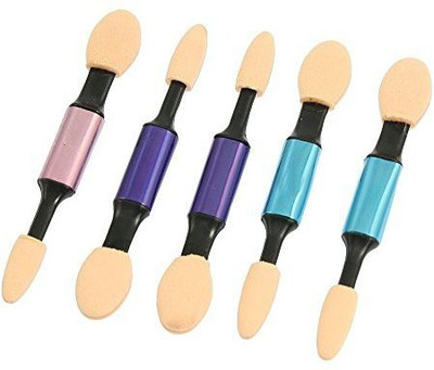 

Lifecart Assorted Colors Two Heads Eyeshadow Sponge Brushes Makeup Tool Sponge Applicator(Pack of 5)