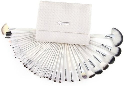 Surepromise White Swan Full Makeup Brushes Set With Case(Pack of 36)