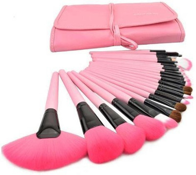 

Kupoo Professional Makeup Brush Set Brush Cosmetic Pink(Pack of 24)