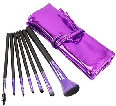 

Joly Fashion Makeup Brush Set Portable Brushes Kit In One Professional Pu Bag(Pack of 7)