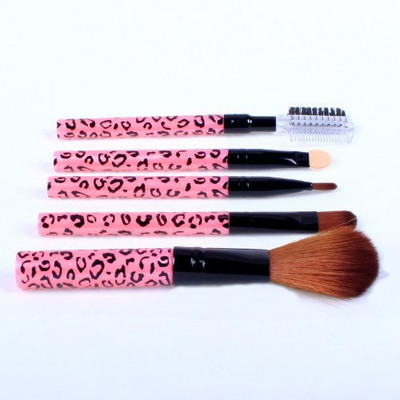 

Jubujub Ostart Cosmetic Makeup Tool Brush Kit Travel Set - Pink(Pack of 5)