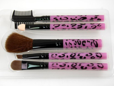 

Profusion Make Up Brush Set "pink Leopard" Design Distinguished Make-up Brush(Pack of 5)