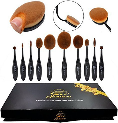 

Sancan Professional Soft Oval Makeup Brush Set(Pack of 10)